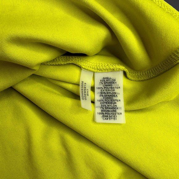 Guess Strapless Dress Size 14 Green White Knee Length Full Lace Stretch Lined - Picture 14 of 16